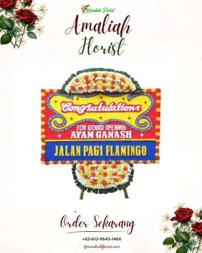 Bunga Papan Congratulation di Sibanteng